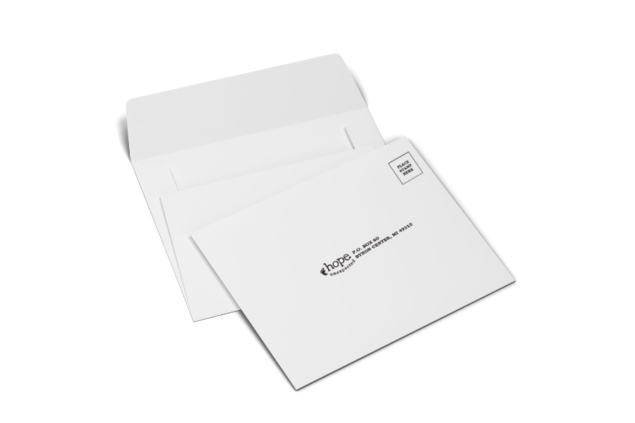 blank envelopes